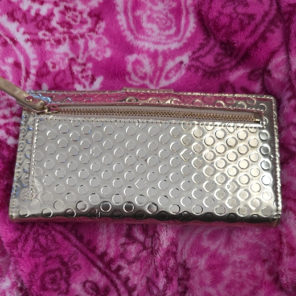 Kate Spade Metallic Gold Satchel and Wallet - Picture 7 of 8